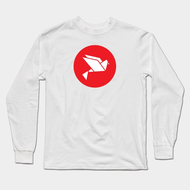 BIRD ORIGAMI Long Sleeve T-Shirt by encip